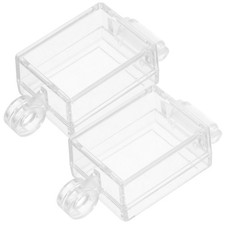 2Pcs Transparent Reusable Plastic Toggle Switch Covers Waterproof for Home Use