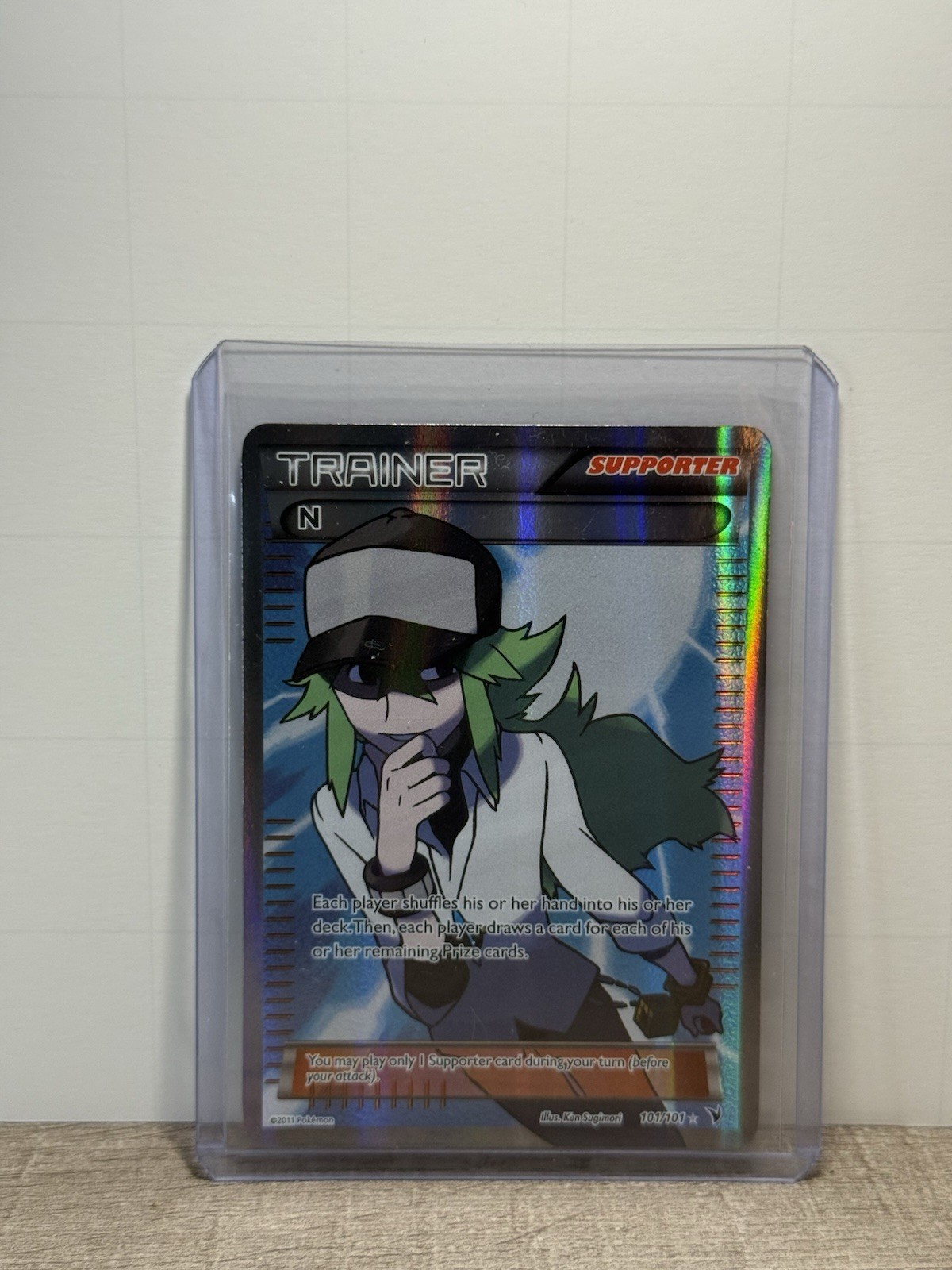 N Trainer Full Art Ultra Rare Holofoil Pokémon Noble Victories 101/101 NM