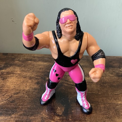 Hasbro WWF Bret Hitman Hart Wrestling Figure Serie...