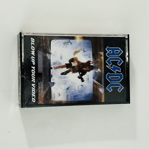 AC/DC Blow Up Your Video SEALED ACDC Hard Rock Cassette Tape ’88 NEW - Picture 18 of 24