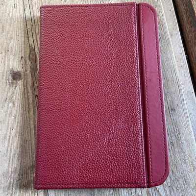 amazon kindle ledertasche rot