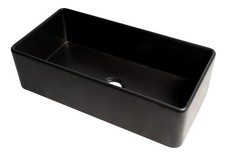 ALFI brand ABF3618 35-7/8" Farmhouse Single Basin Fireclay - Black