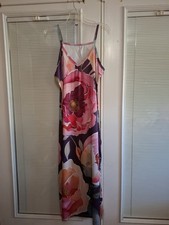 NWT WOMEN'S PLUS SIZE 4X PURPLE BLOSSM MAXI DRESS #11