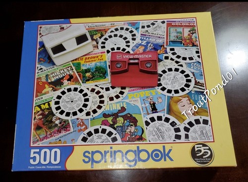 Springbok Puzzle 500 Piece Keeping It Reel Nostalgic Viewmaster Used COMPLETE - 第 3/5 張圖片