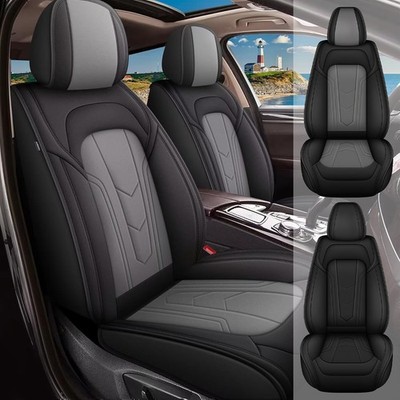Car Seat Covers For Nissan Rogue 2009-2025 PU Leather Cushion (2/5 Seats )