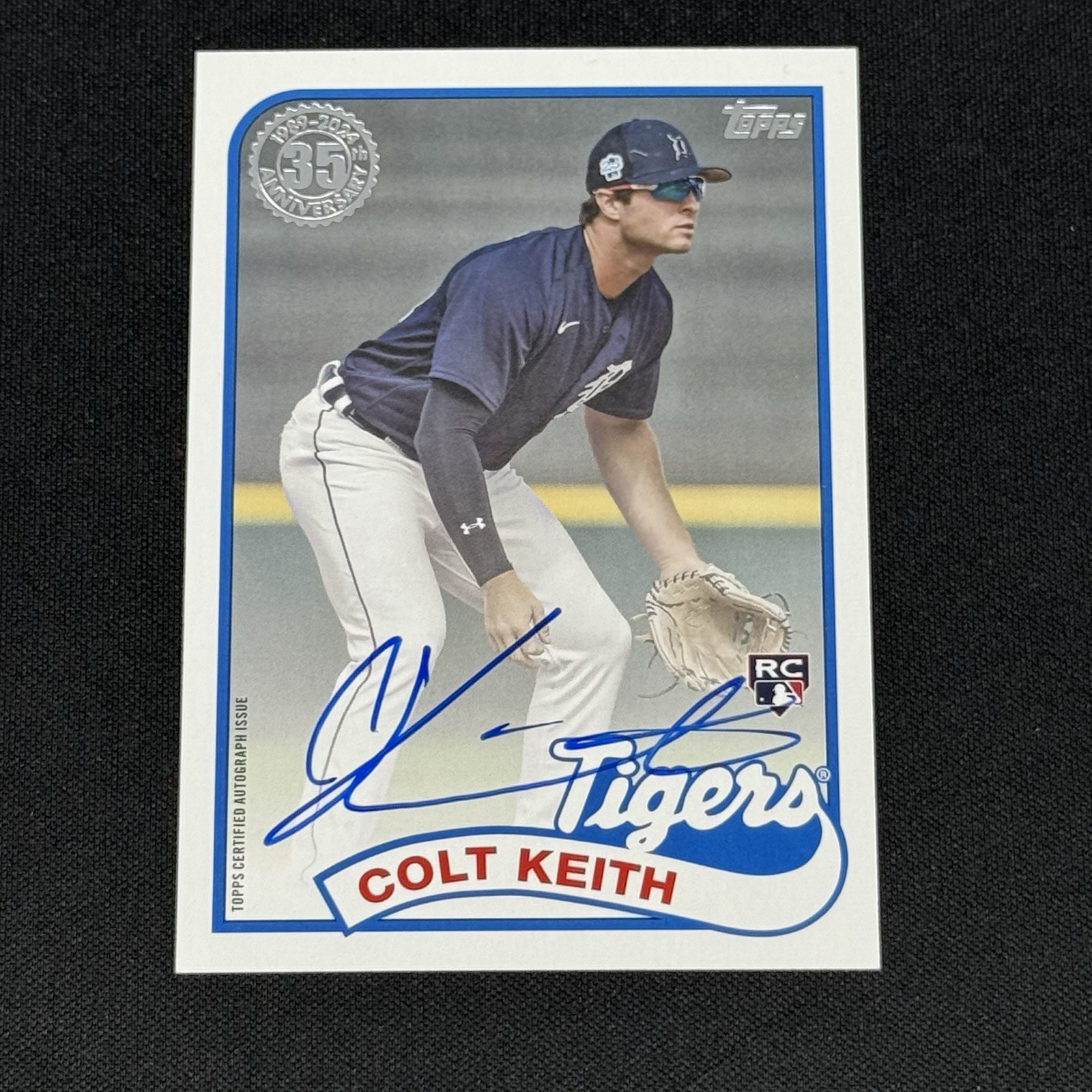 COLT KEITH 2024 Topps Update 1989 35th Auto Rookie RC Detroit Tigers #89BA-CKE