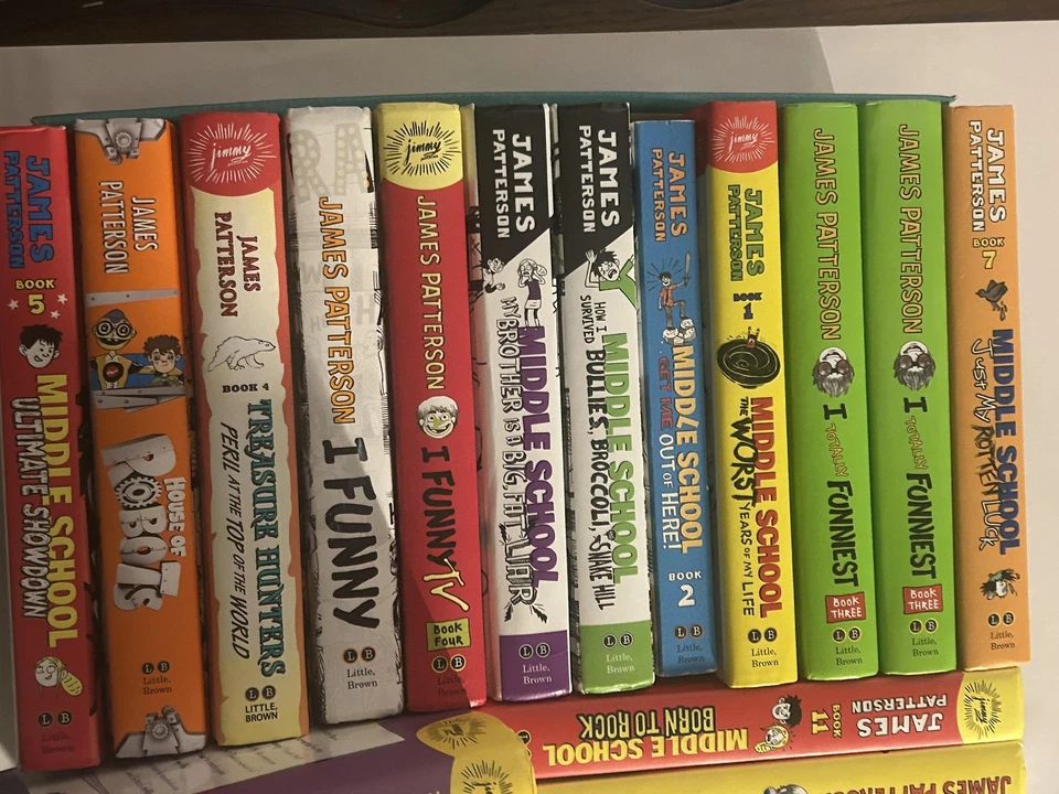 James Patterson Middle School I Funny House of Robots Hardcover Kids Book Lot - Image 2 of 4