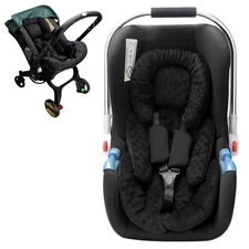 Infant Car Seat Insert, 2-In-1 Reversible Infant Car Seat Head Support for Girls