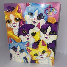 Lisa Frank Whisker Sisterhood Folder Retro Vintage Cats Kittens 2001 made in USA