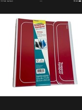 Mead Trapper Keeper Red 3 Ring Portfolio binder Notebook 2 Folders Pocket