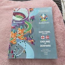 2021 ENGLAND V DENMARK EURO 20 SEMI FINAL EUROPEAN CHAMPIONSHIP PROGRAMME VGC