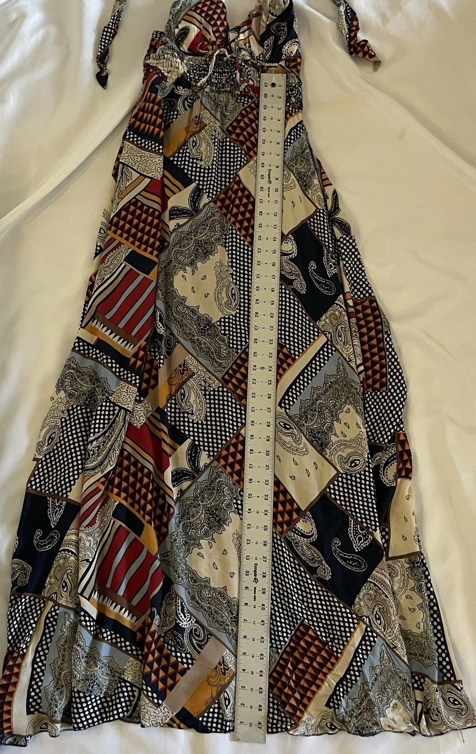 Boho & Vintage Inspired | patchwork halter maxi d… - image 6