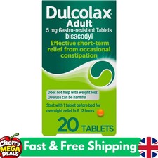 Dulcolax Adult Constipation Relief Laxative 5mg Bisacodyl Gastro Resistant