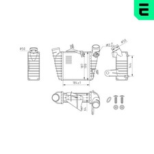 ERA Ladeluftkühler 672074 für VW POLO 4 9A4 9A2 9N2 9A6 FOX 5Z1 5Z3 5Z4 5Z5 9N4