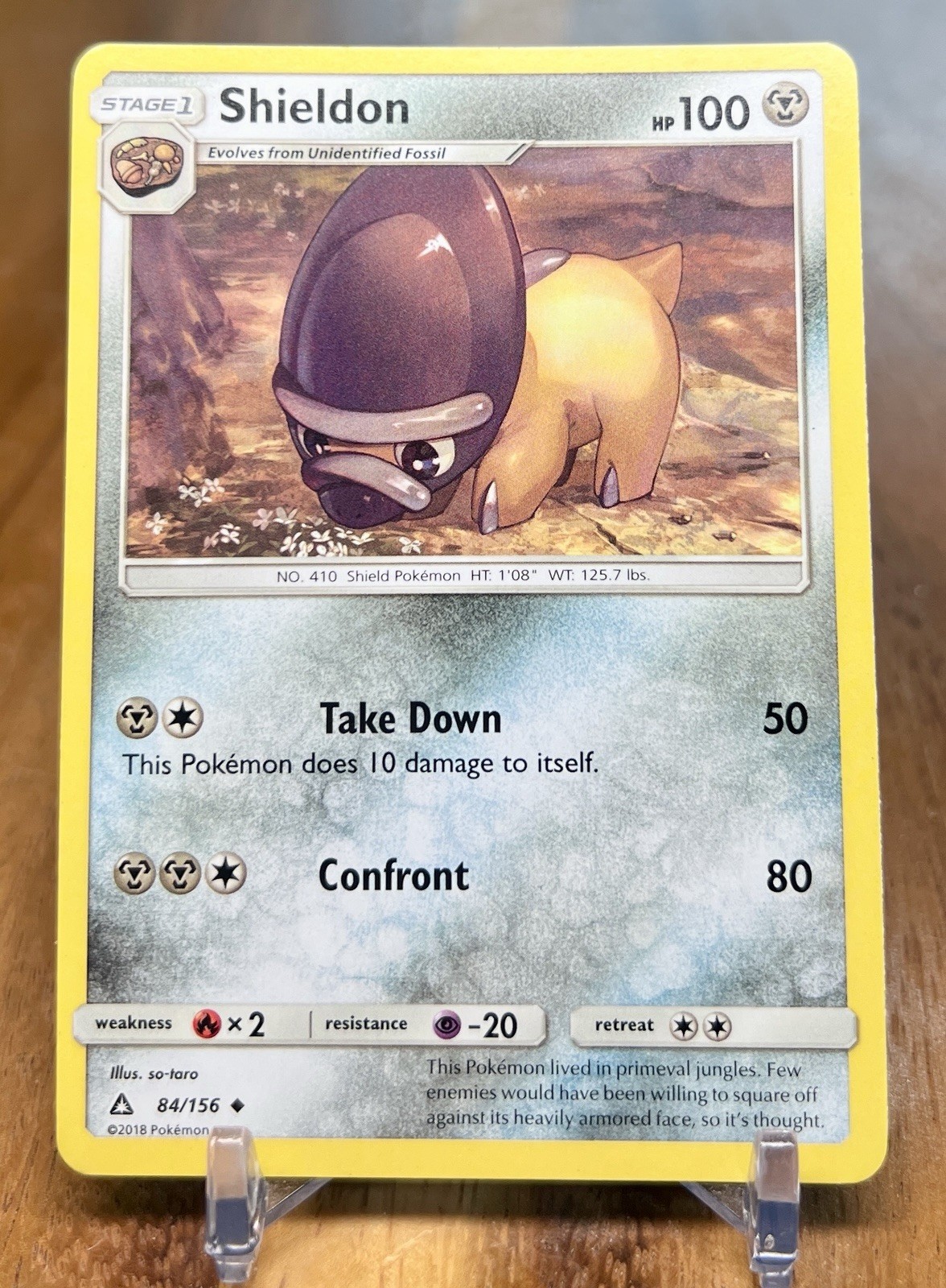Shieldon 84/156 Uncommon Ultra Prism Pokemon Lightly Played