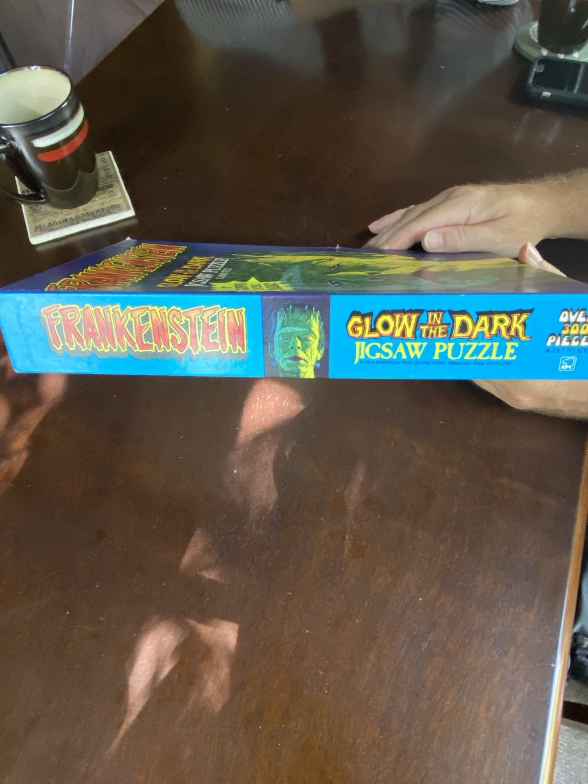 Frankenstein Glow In The Dark Jigsaw Puzzle 1974 APC Used 307 Pieces