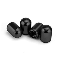 4PCS Car Tire Valve Stem Caps, Air Caps Cover, Universal for Cars, SUVs, black