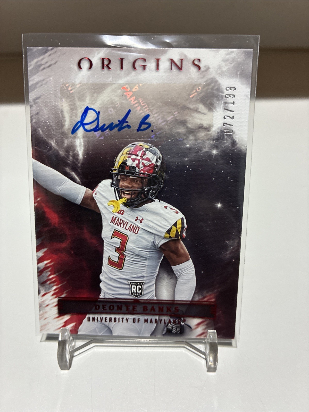 Deonte Banks Panini Chronicles Draft Picks Origins Rookie Autographs #OADBA Base