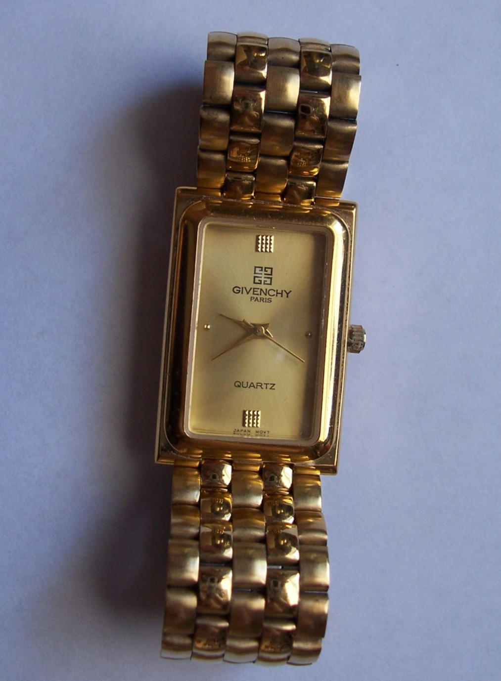 Givenchy Paris  Watch Japan Movt VTG  Gold Tone Needs Battery