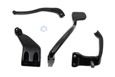 Vtwin +2'' Black Extended Mid Control Kit for 2006-2017 Harley Dyna FXD FXDL