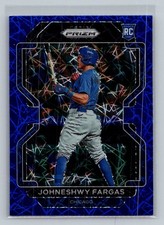 2022 Panini Prizm #144 Johneshwy Fargas Blue Velocity Prizm