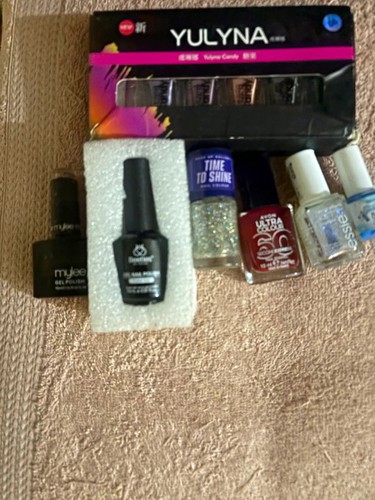 YULYNA Gel Nail Polish Kit & Set, Multicolour Glitter Effects