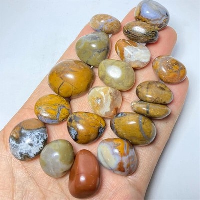 NICE 115g  Natural Indonesia Agate Tumble Healing Crystal Quartz Craft  i