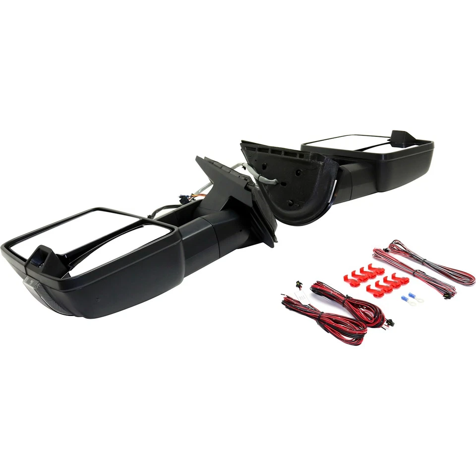 Espejo retrovisor eléctrico de remolque con calefacción para Chevy Silverado 1500 LH RH intermitente 2007-2013 Foto 3 de 4