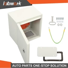 Labwork 8x8x6" NEMA 4X Steel Junction Box, IP65 Weatherproof Enclosure