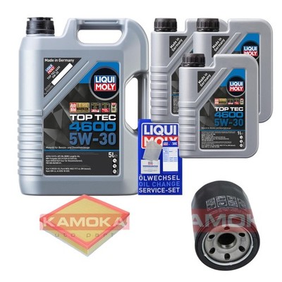 Inspektionspaket Liqui Moly Top Tec 4600 5W-30 8L für Mitsubishi L 200/Triton