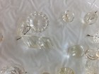 99 Vintage Clear Glass Sewing Buttons Variety Sizes 1 Pink Gold — photo 7