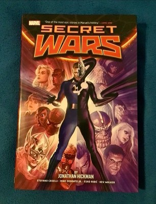 Secret Wars Omnibus Hardcover 2024 Hickman Ribic Alex Ross Cover   Used