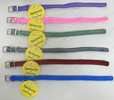 NEW Six Sunburst 10" Collars for Puppy Dog Litter 6-Different Colors, NWTS, 10in