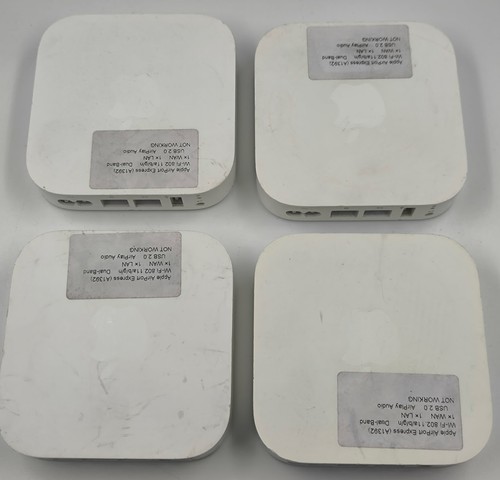 Lot of 4 Apple A1392 AirPort Express Base Stations - Not Working - Picture 1 of 5