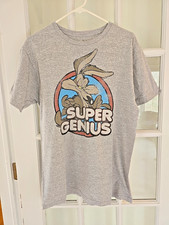 Vintage Looney Tunes Wile E. Coyote  Super Genius  Graphic T-shirt Mens Large