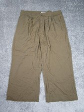 Reformation Pants Womens 18 Tan Brown Lyocell Wide Leg *