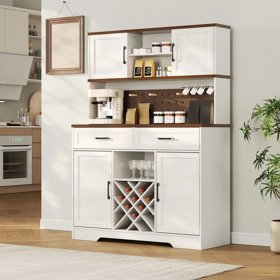 Armário de armazenamento elegante com luz LED para cabana de cozinha - Imagem 4 de 4