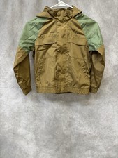 Gap Boys Rain Jacket Small 6-7 Brown And Green
