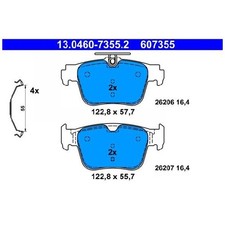 Satz Bremsbeläge Bremsklötze hinten für VW Caddy 5 SBA SBB Golf CD1 24035818