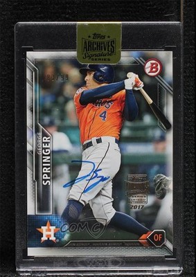 2017 Topps 83/99 George Springer (2016 Bowman) #16B-36 Buyback Auto 08mi