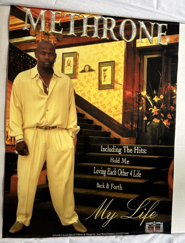 METHRONE -My Life Vintage Promo Poster EX- 24”x18” Rap/ Hip Hop