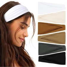 Non-Slip Fashion Wide Headbands for Women's Hair Workout Yoga Sports