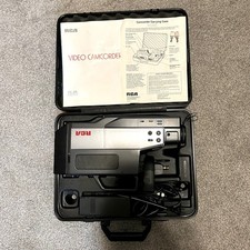 RCA CC275 VHS Video Camcorder, All Accessories; Battery, Charger, Cords, Case