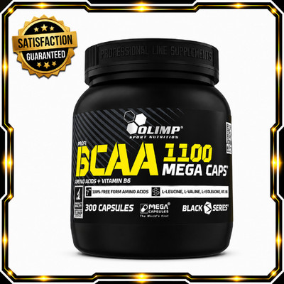 BCAA 1100   300 MEGA CAPS   Amino Acids + Vitamin B6 Leucine   Muscle Growth