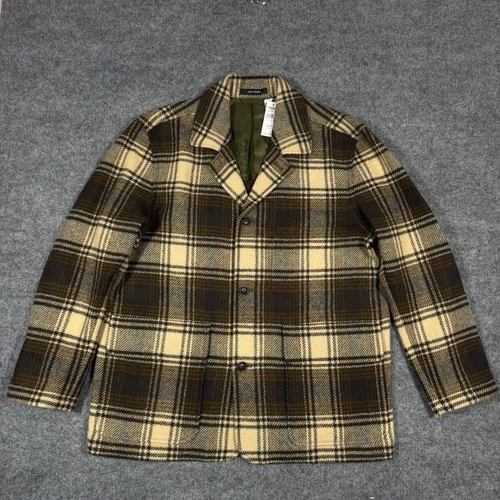 Todd Snyder Plaid Walking Jacket Mens M Unstructured Brown 100% Wool NWT $698 - product listing photo