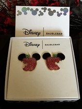 New In Box Baublebar Disney Earrings - Mickey Mouse Apple