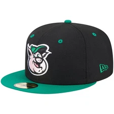 Men's New Era Black Kannapolis Cannon Ballers Theme Nights Kannapolis Qs