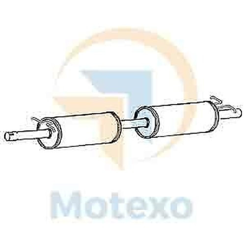 Klarius FE942A Auspuff Mitte Dose Transit 2.0 00-06-image