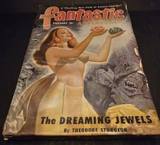 VTG "Fantastic Adventures" 1950 Pulp Magazine February Vol. 12 Issue #2 Jewels