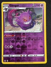 Carta Pokemon Gengar 85/202 Scudo Spada Base Ser Reverse Holo NM